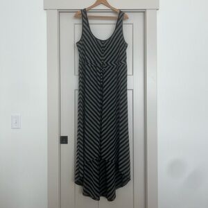 Torrid Black and Gray High Low Dress